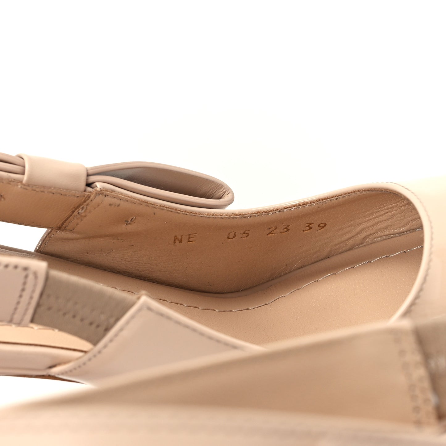 Patent Calfskin Sweet-D Slingback 105mm Pumps 39 Chair