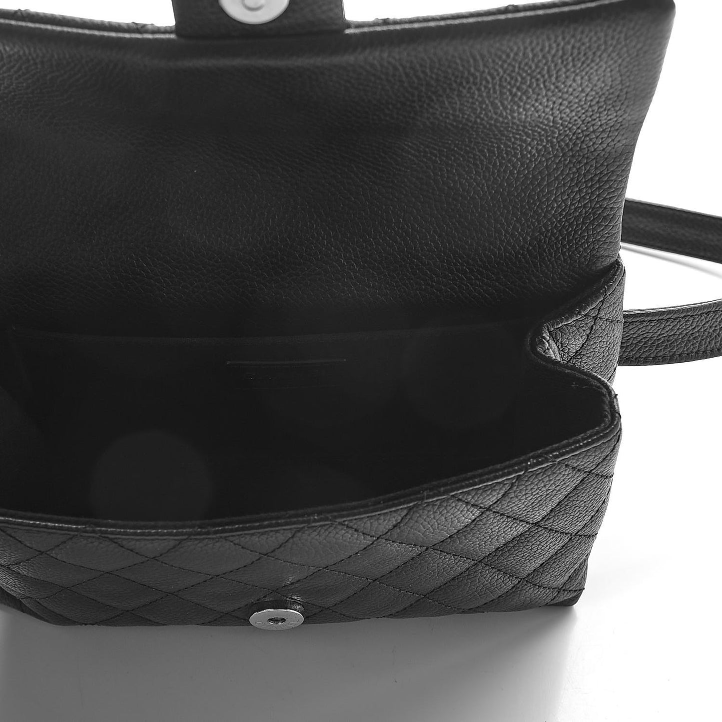 Grained Calfskin Quilted 2.55 Reissue Flap Belt Bag Clutch Black