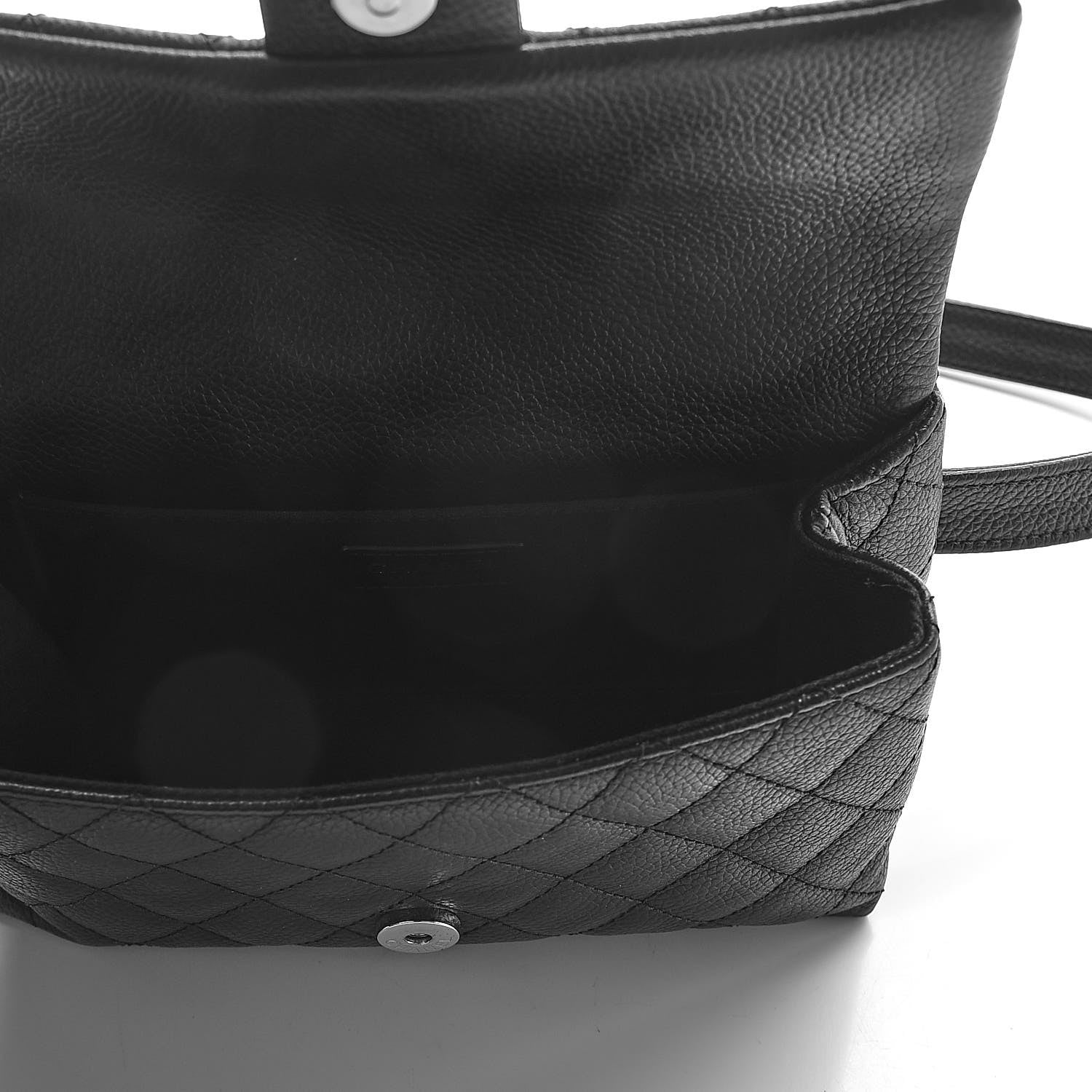 Chanel Grained Calfskin Quilted 2.55 Reissue Flap Belt Bag Clutch Black 5 of 9