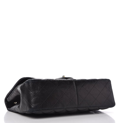 Chanel Lambskin Quilted Jumbo Single Flap Black 4 of 12