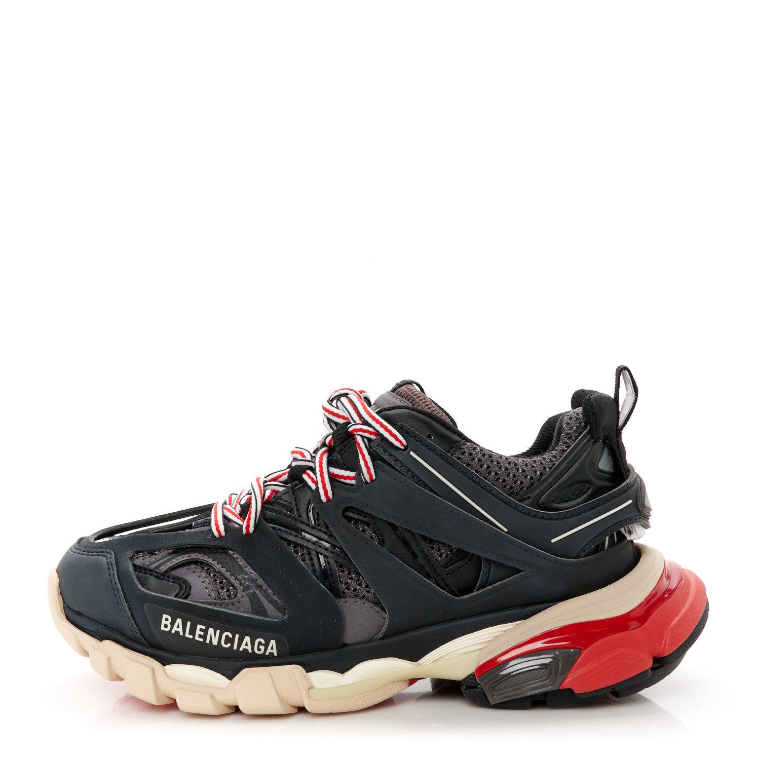 Balenciaga Mesh Nylon Fabric Womens Track Sneakers 36 Black Grey 1 of 10