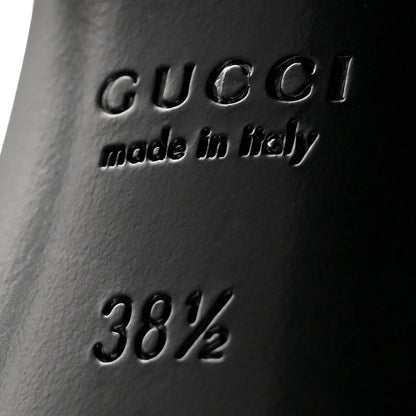 Gucci Guccissima Horsebit Platform 70/160mm Slingback Mules 38.5 Black 7 of 10