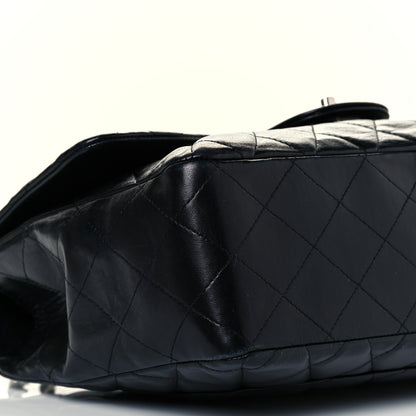 Chanel Lambskin Quilted Jumbo Single Flap Black 9 of 10