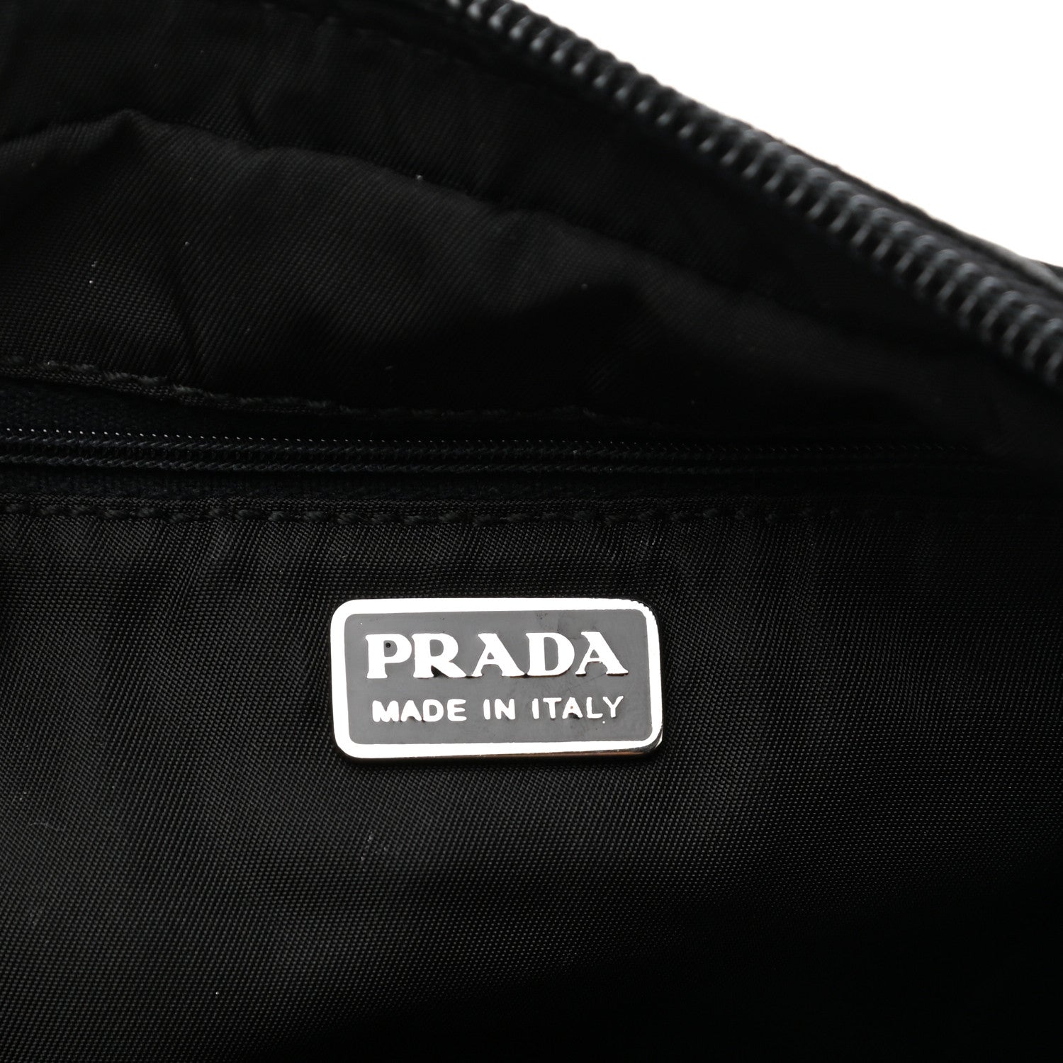 Prada Nylon Vela Cosmetic Pouch Black 6 of 10