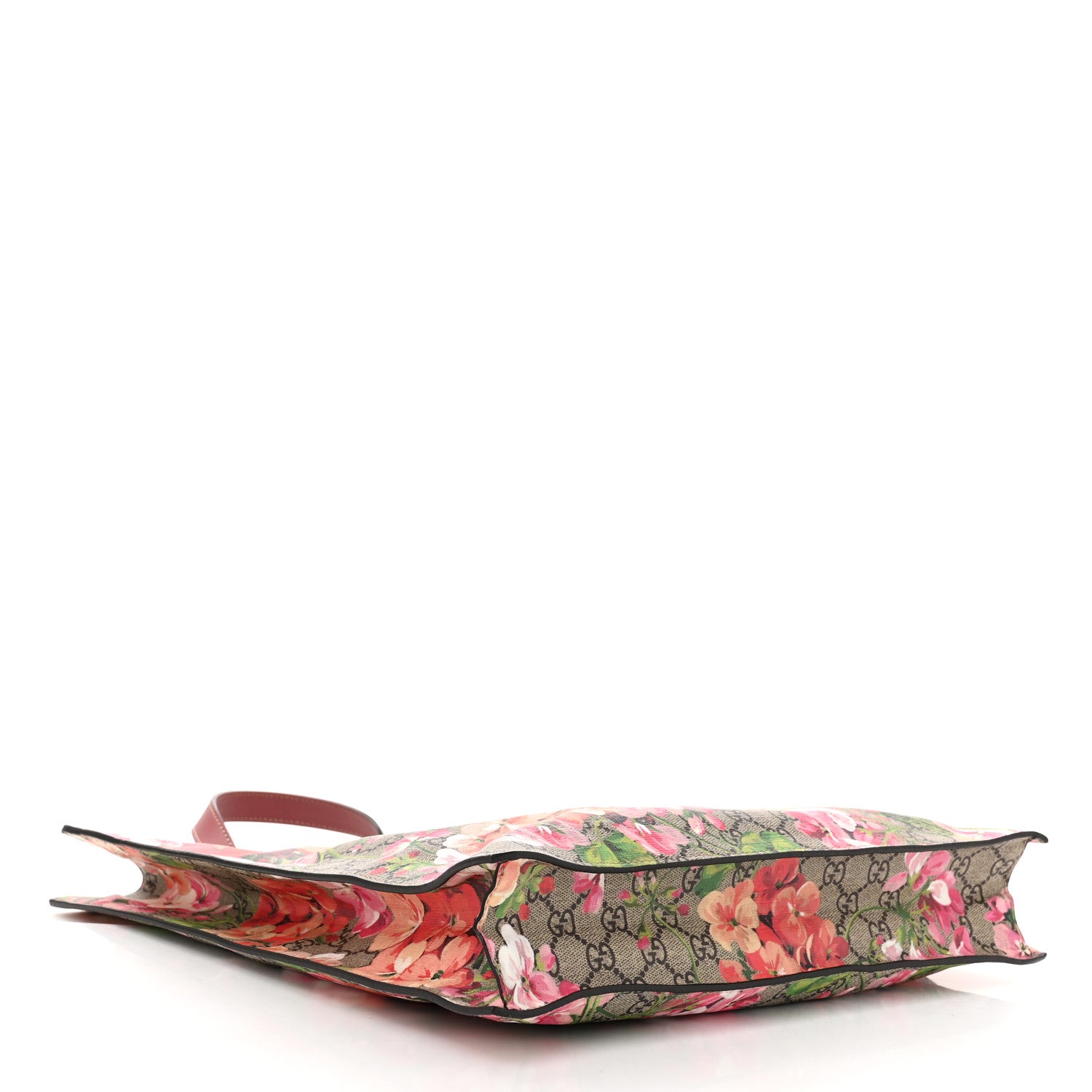 Gucci Soft GG Supreme Monogram Blooms Vertical Tote Beige Multicolor Dry Rose 4 of 10