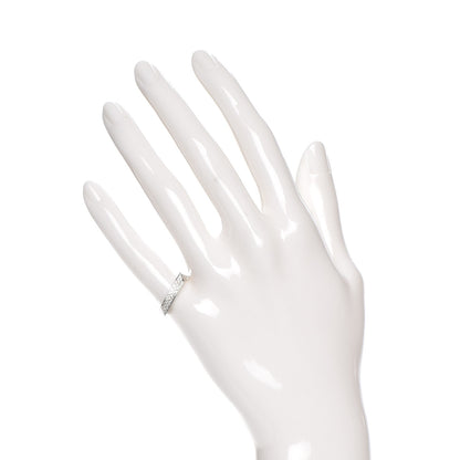 Tiffany 18K White Gold Diamond Frank Gehry Torque Ring 4.5 2 of 5