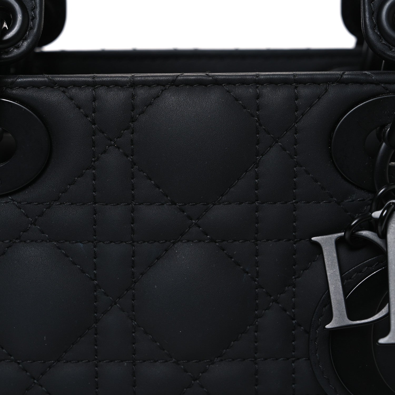 Christian Dior Ultra Matte Calfskin Cannage Small My ABCDior Lady Dior Black 8 of 10