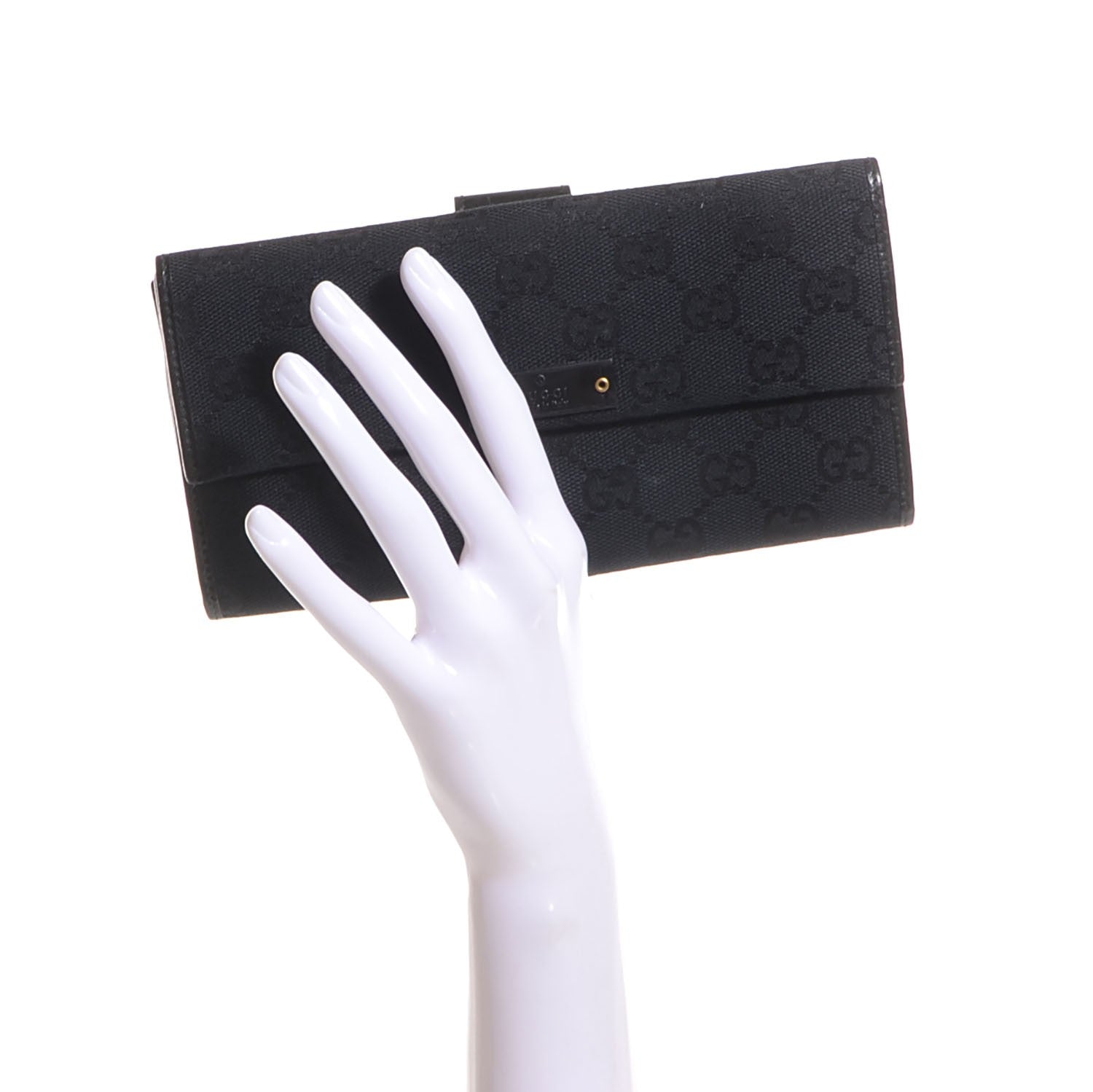 Gucci Monogram Continental Wallet Black 2 of 7