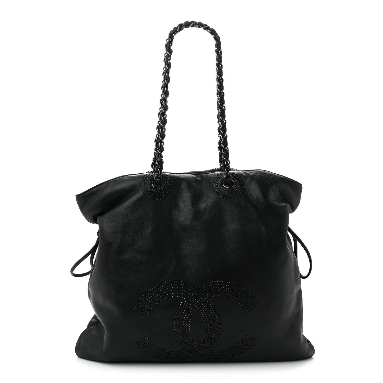 Chanel Lambskin CC Studded Bonbons Tote Black 1 of 10