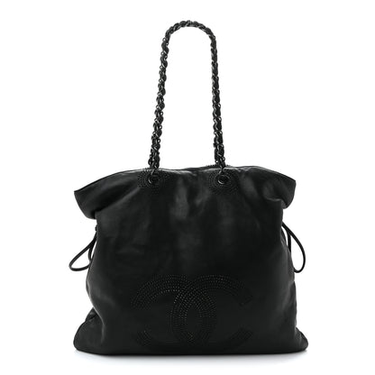 Chanel Lambskin CC Studded Bonbons Tote Black 1 of 10