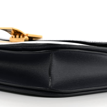 Celine Liege Calfskin Medium Classic Box Flap Bag Dark Blue 10 of 15