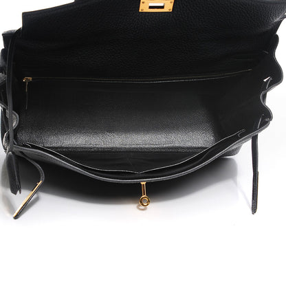 Hermes Fjord Kelly Retourne 35 Black 18 of 26