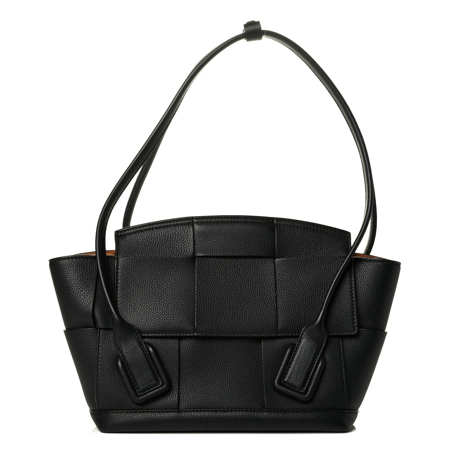Bottega Veneta Grained Calfskin Maxi Intrecciato Small Arco Black 1 of 4