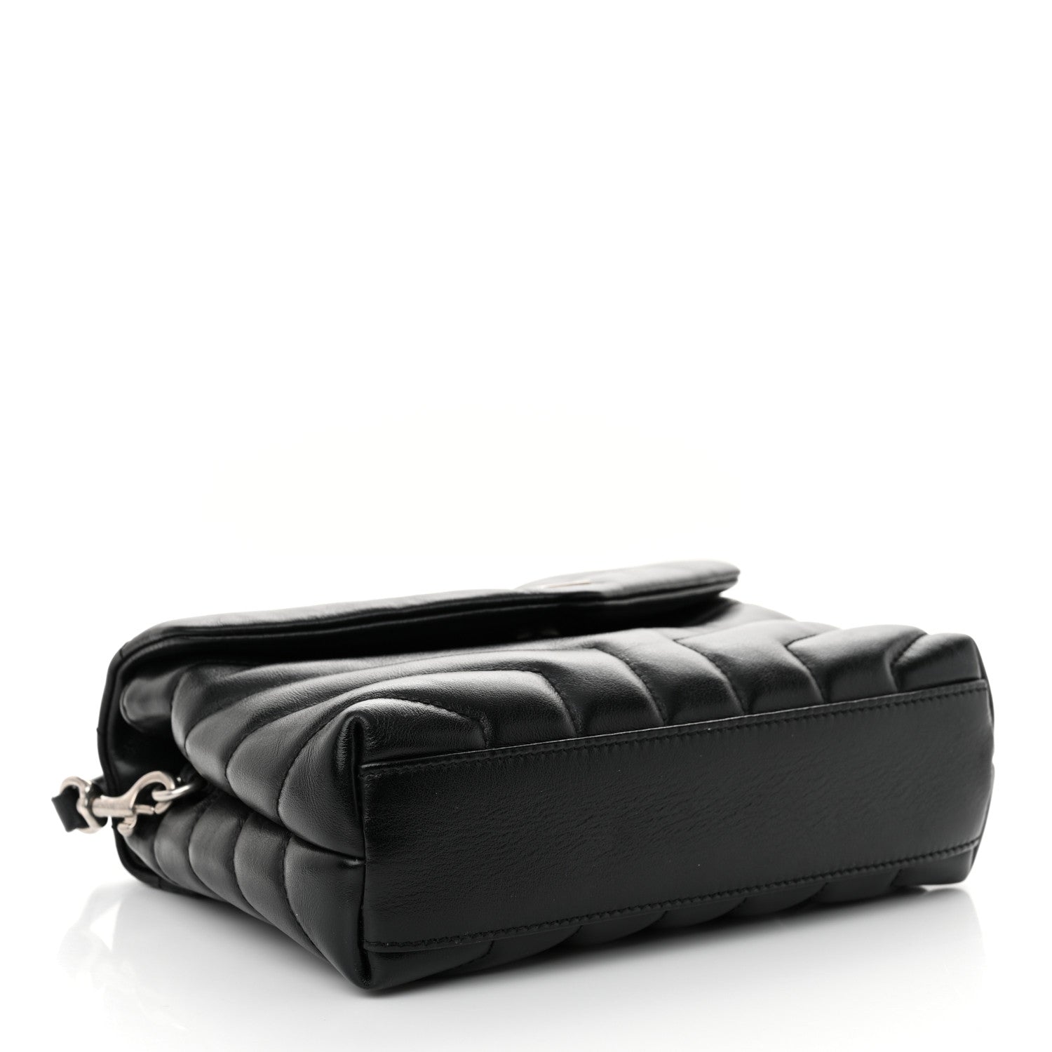 Saint Laurent Calfskin Y Quilted Monogram Toy Loulou Crossbody Bag Black 4 of 12