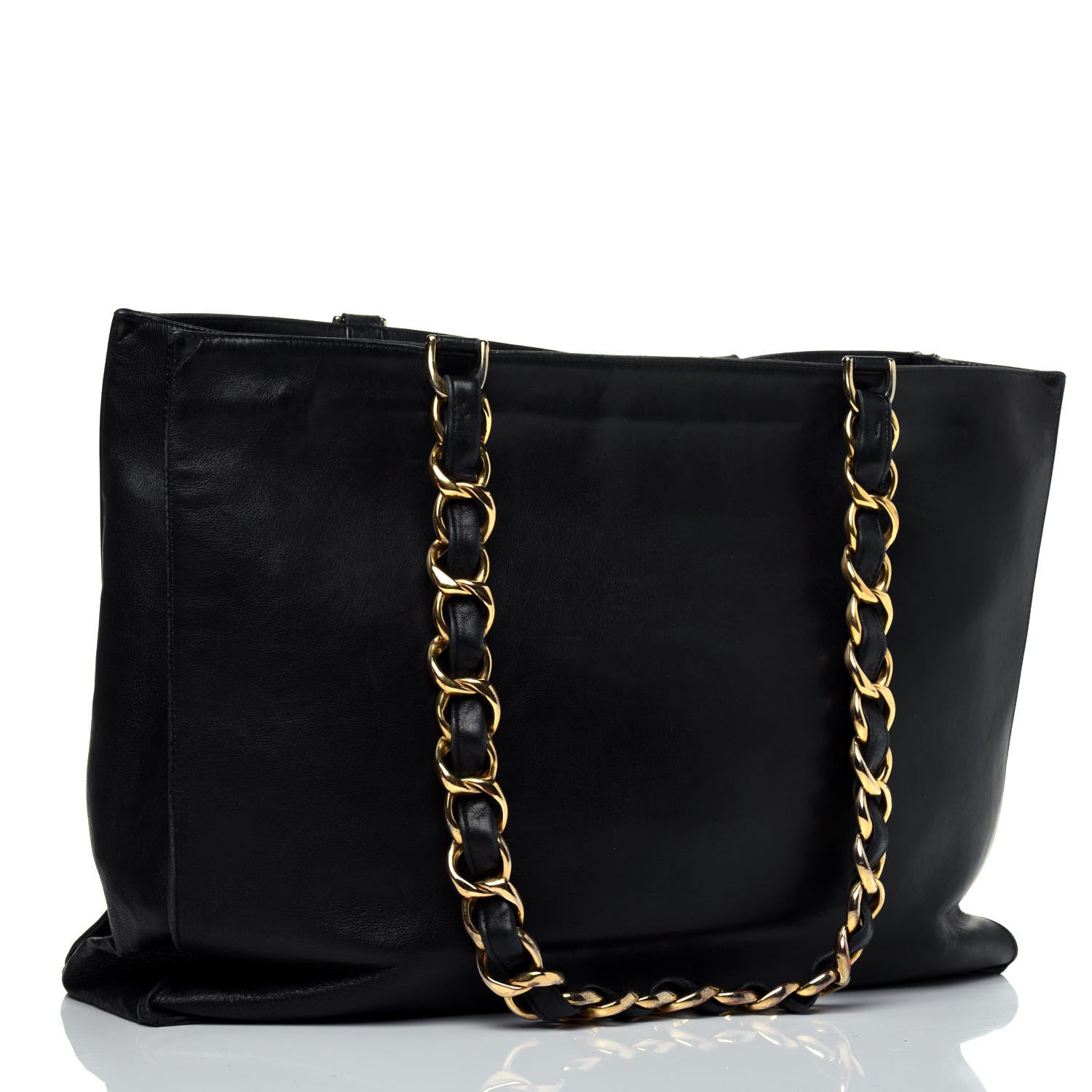 Chanel Lambskin CC Tote Black 3 of 23