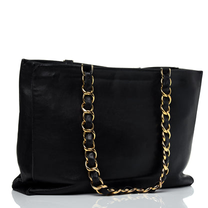 Chanel Lambskin CC Tote Black 3 of 23