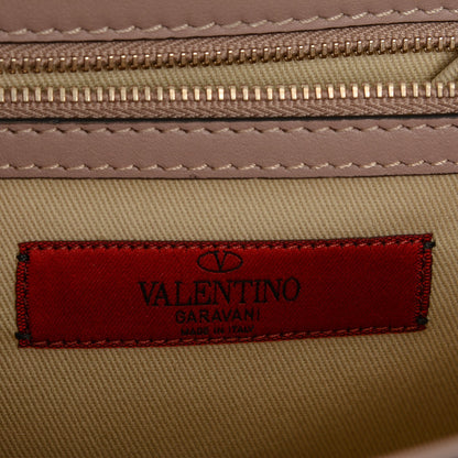 Valentino Garavani Vitello Medium Glam Lock Rockstud Flap Poudre 6 of 6