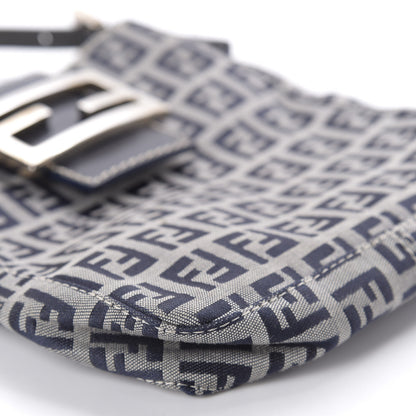 Fendi Zucchino Mini Shoulder Bag Navy Blue 6 of 9