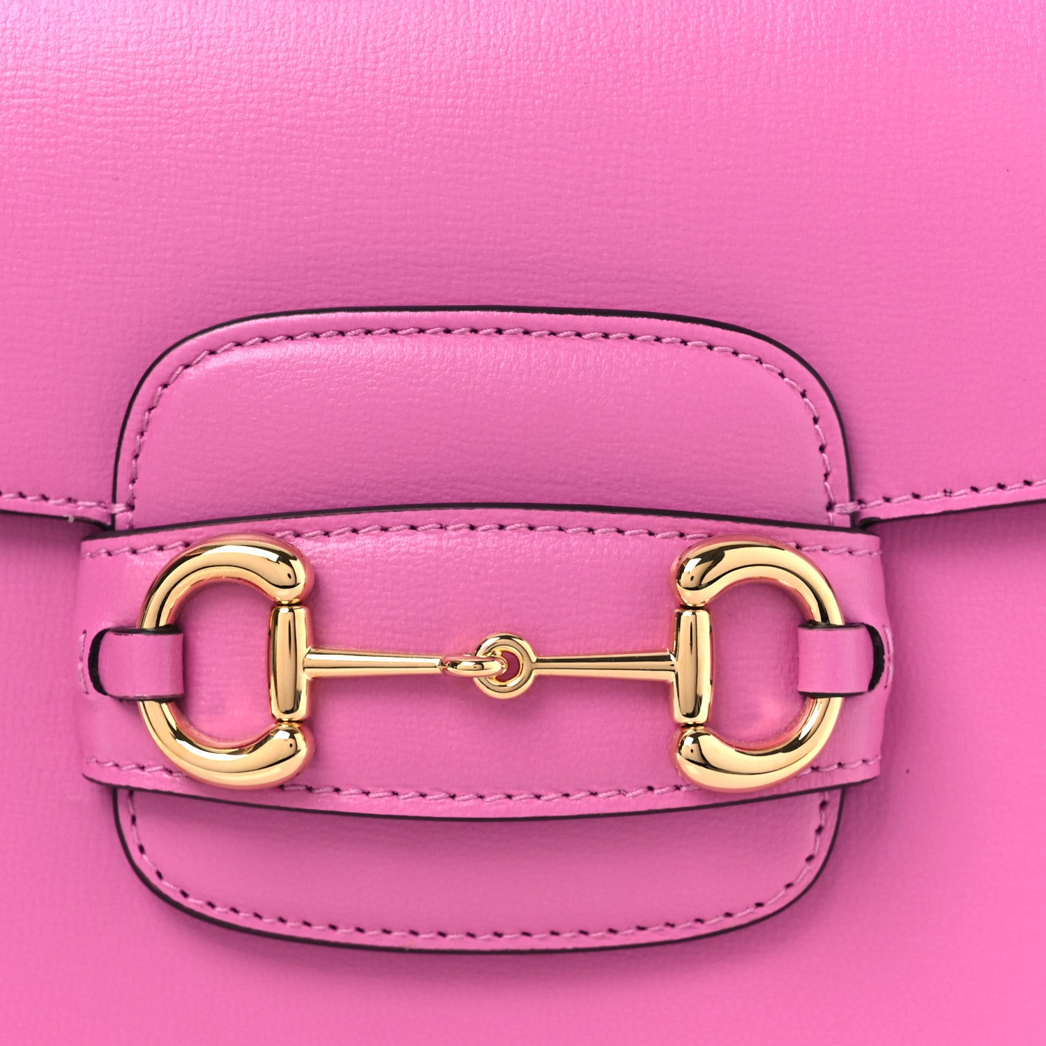 Gucci Azalea Calfskin Horsebit 1955 Shoulder Bag Libre Pink