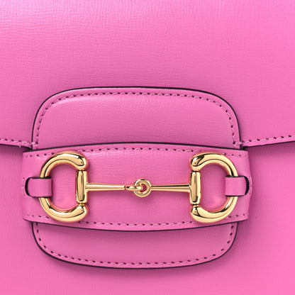 Gucci Azalea Calfskin Horsebit 1955 Shoulder Bag Libre Pink 8 of 11
