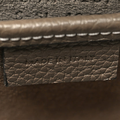 Celine Drummed Calfskin Nano Luggage Souris 7 of 13
