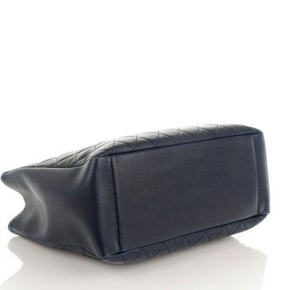 Chanel Caviar Quilted Grand Shopping Tote GST Navy 4 of 7