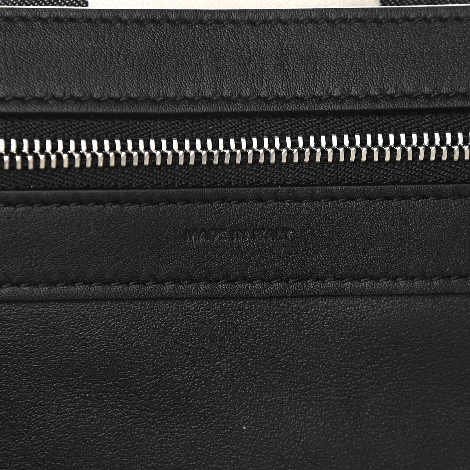 Celine Canvas Striped Large Phantom Cabas Black White 8 of 8