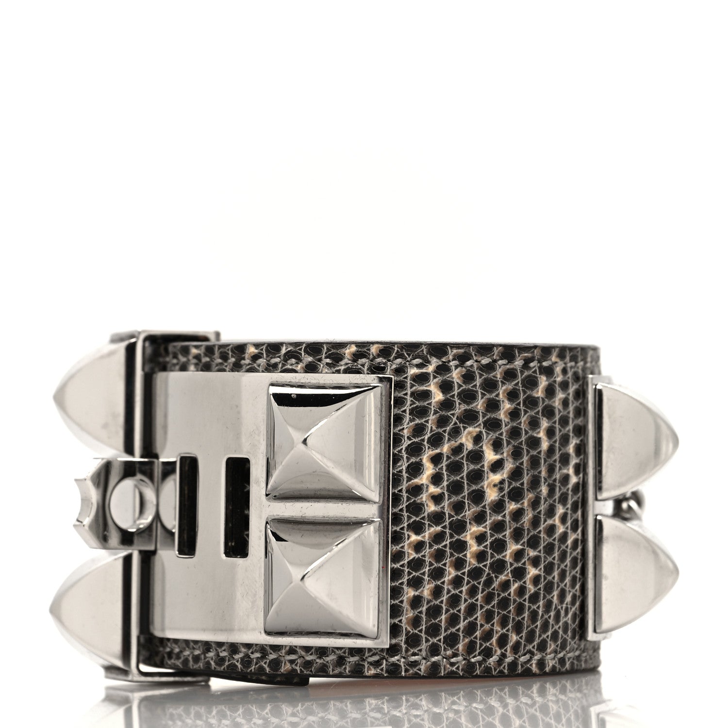 Hermes Lizard Collier De Chien CDC Bracelet T2 Ombre 3 of 5