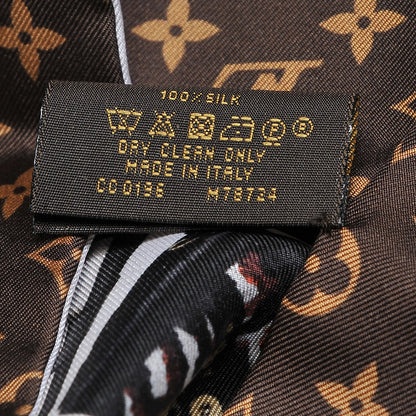 Louis Vuitton Silk Monogram Tribute To Petite Malle BB Bandeau Black 3 of 4