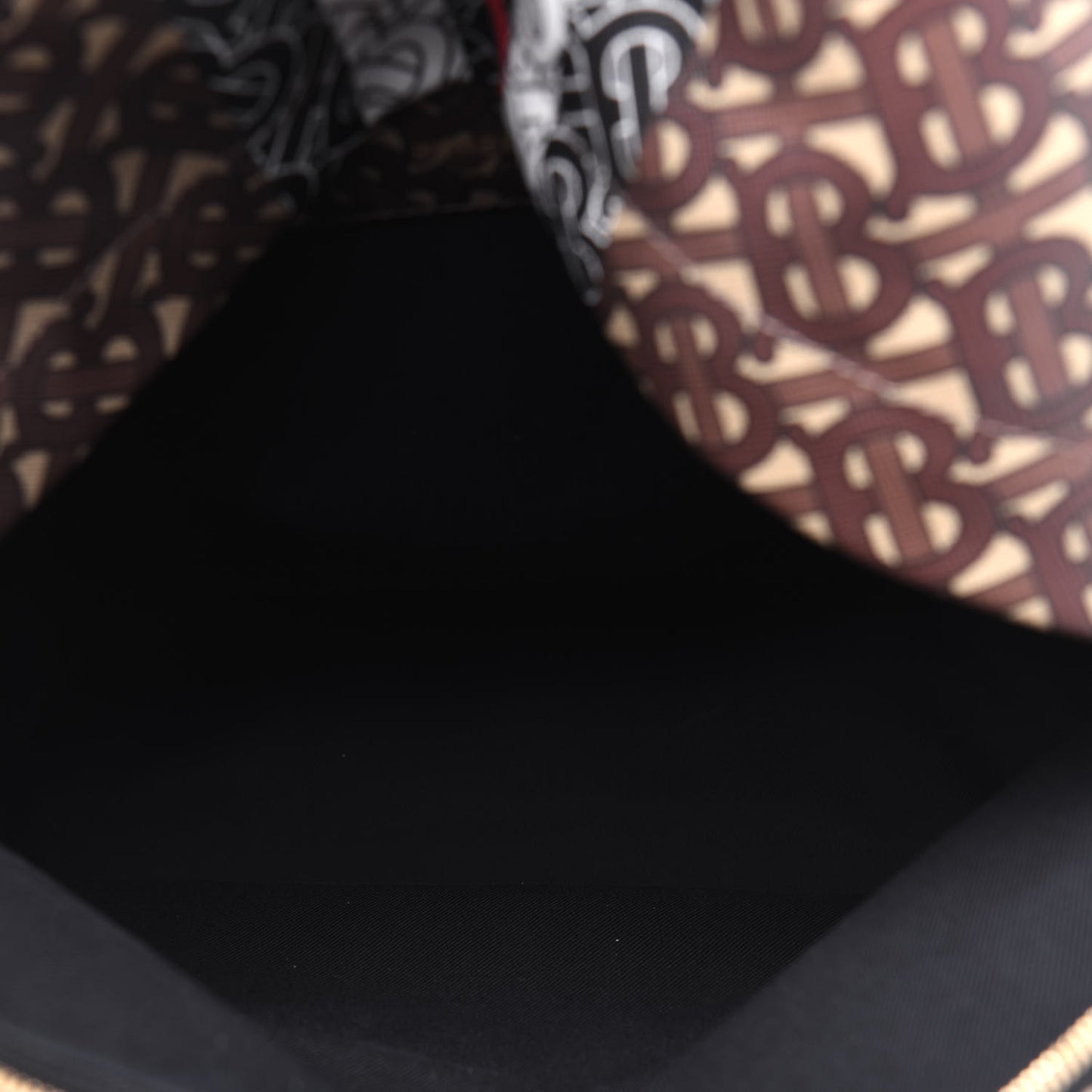 E-Canvas Monogram Stripe Backpack Bridle Brown