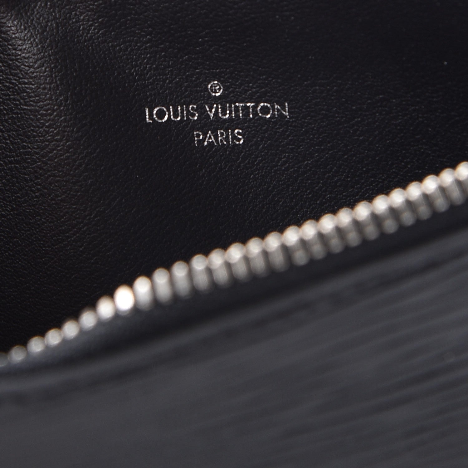 Louis Vuitton Epi Felicie Chain Wallet Zippered Insert Black 6 of 7