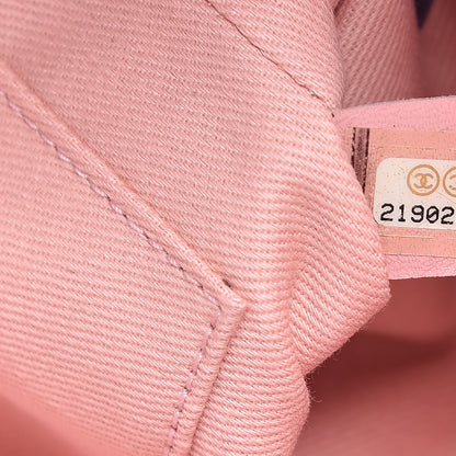 Chanel Woven Straw Raffia Small Deauville Messenger Pink 6 of 11
