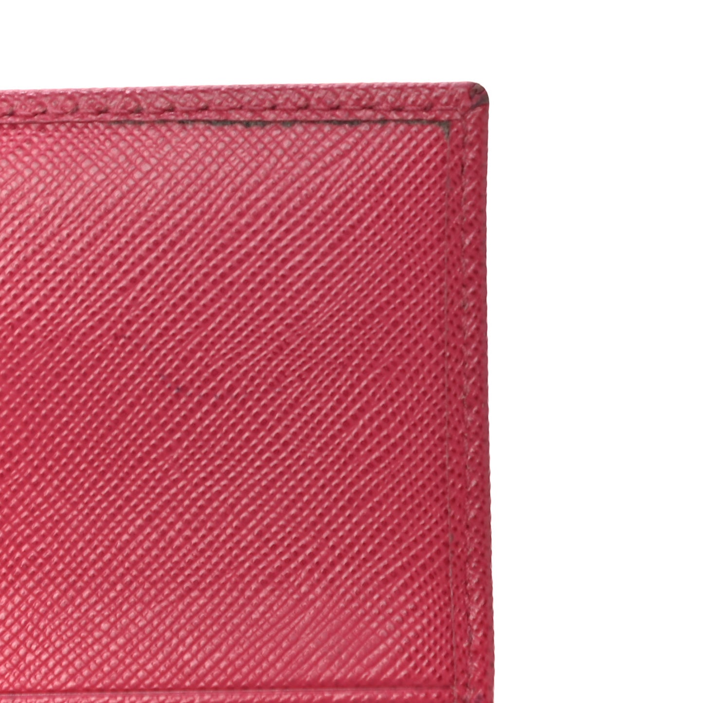 Saffiano Metal Bi-Fold Card Holder Wallet Peonia