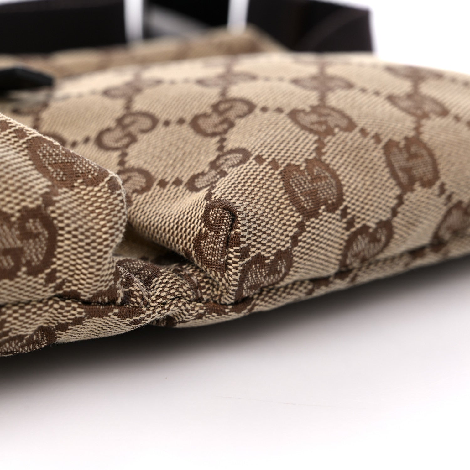 Gucci GG Monogram Double Pocket Belt Bag Dark Brown 12 of 15