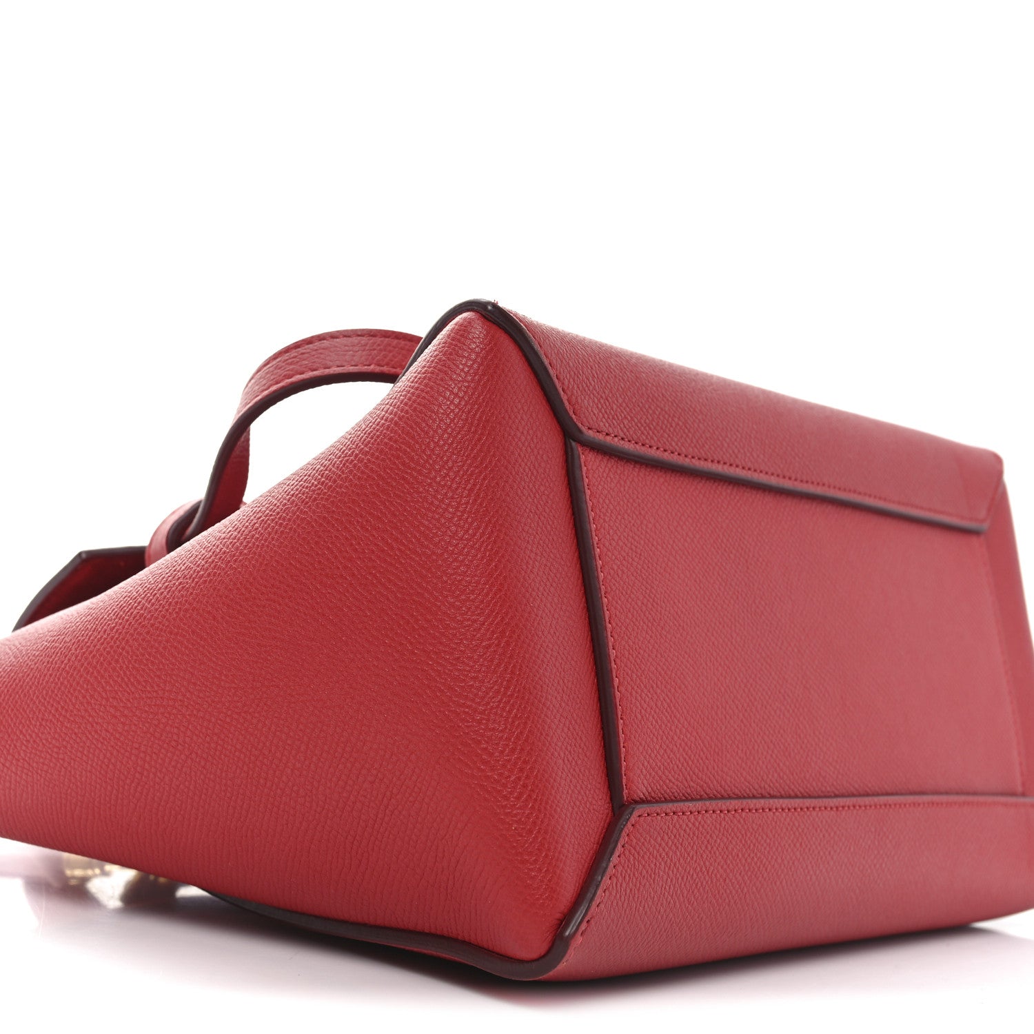 Celine Grained Calfskin Micro Belt Bag Coquelicot 9 of 10