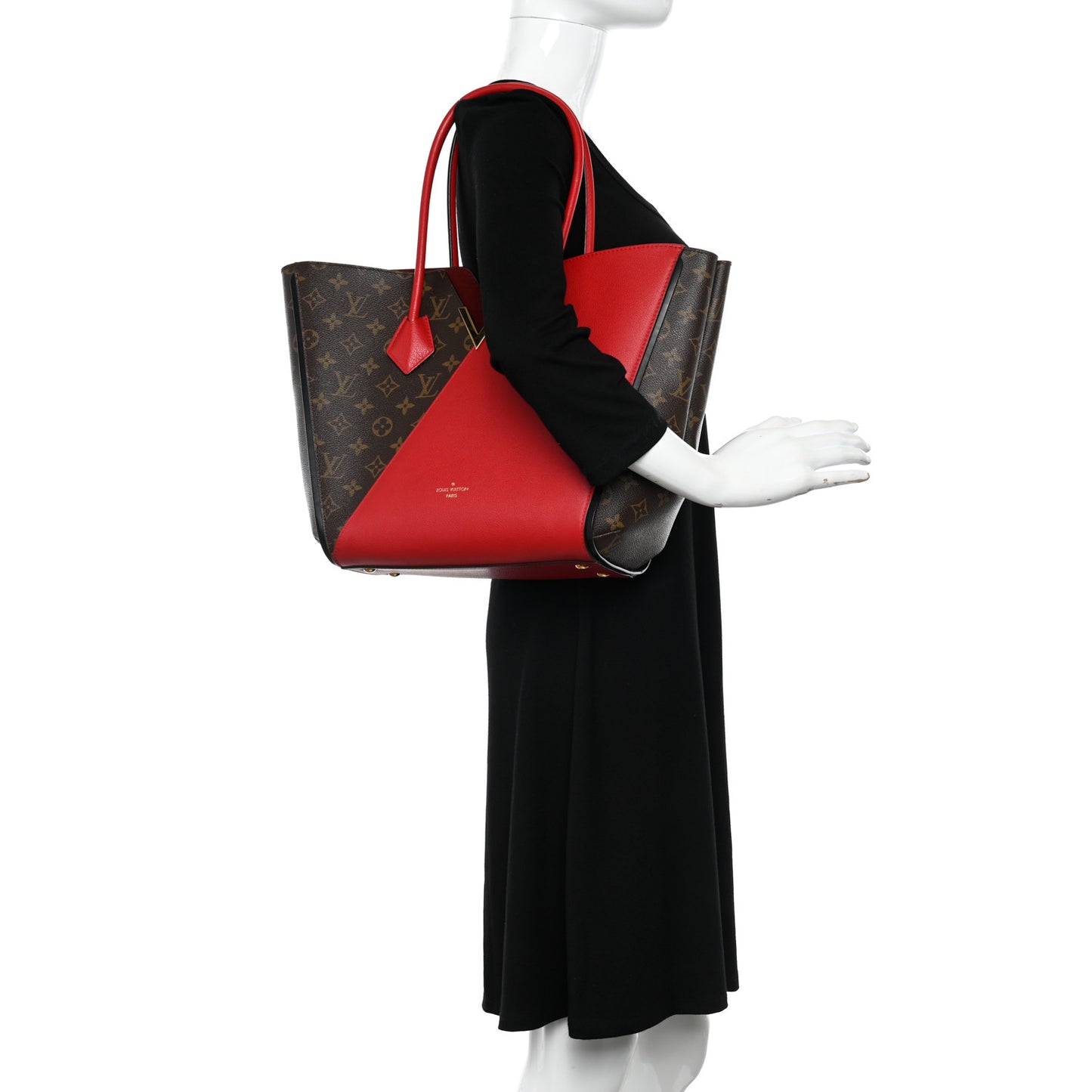 Calfskin Monogram Kimono Tote Cherry