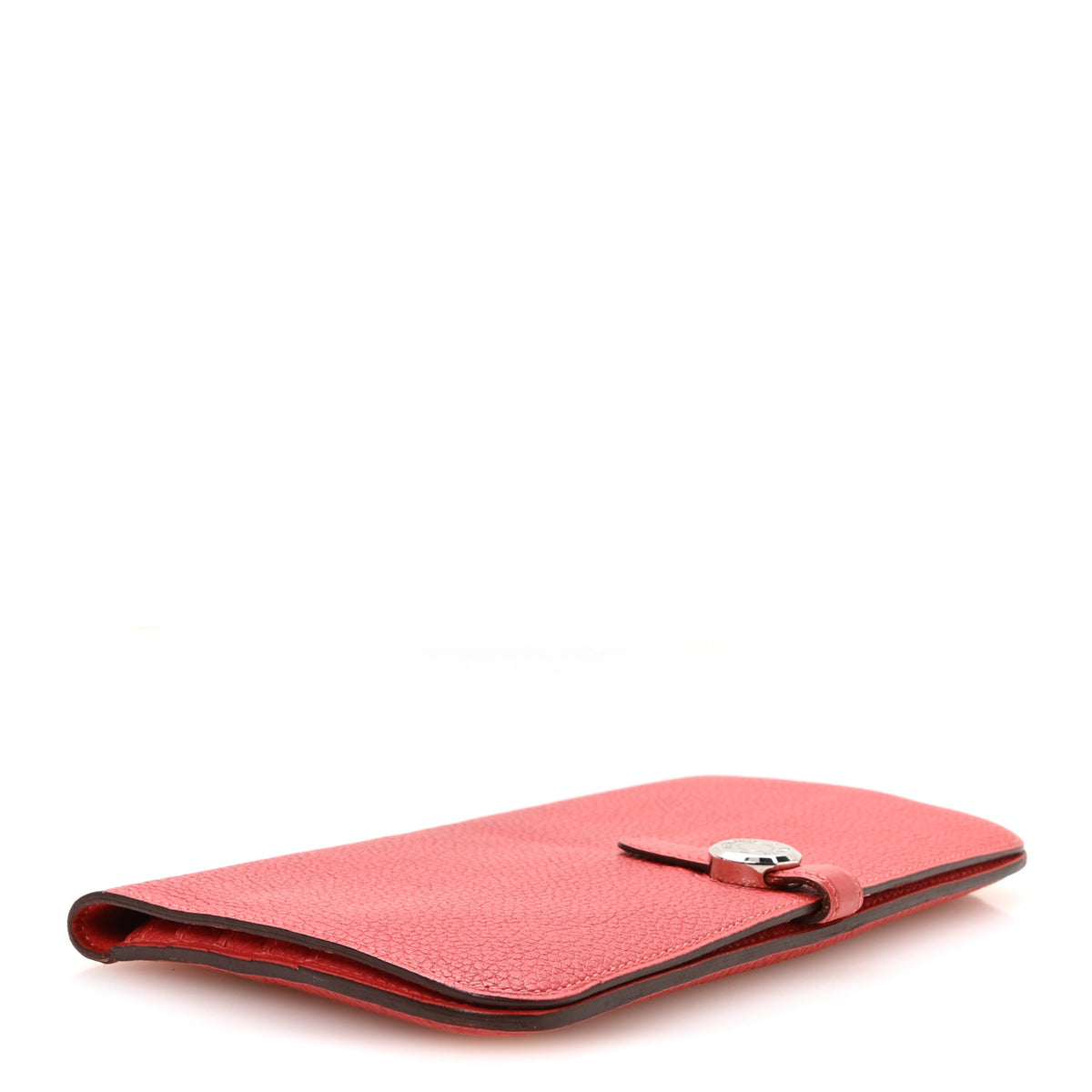 Togo Dogon Recto Verso Wallet Rouge Pivoine