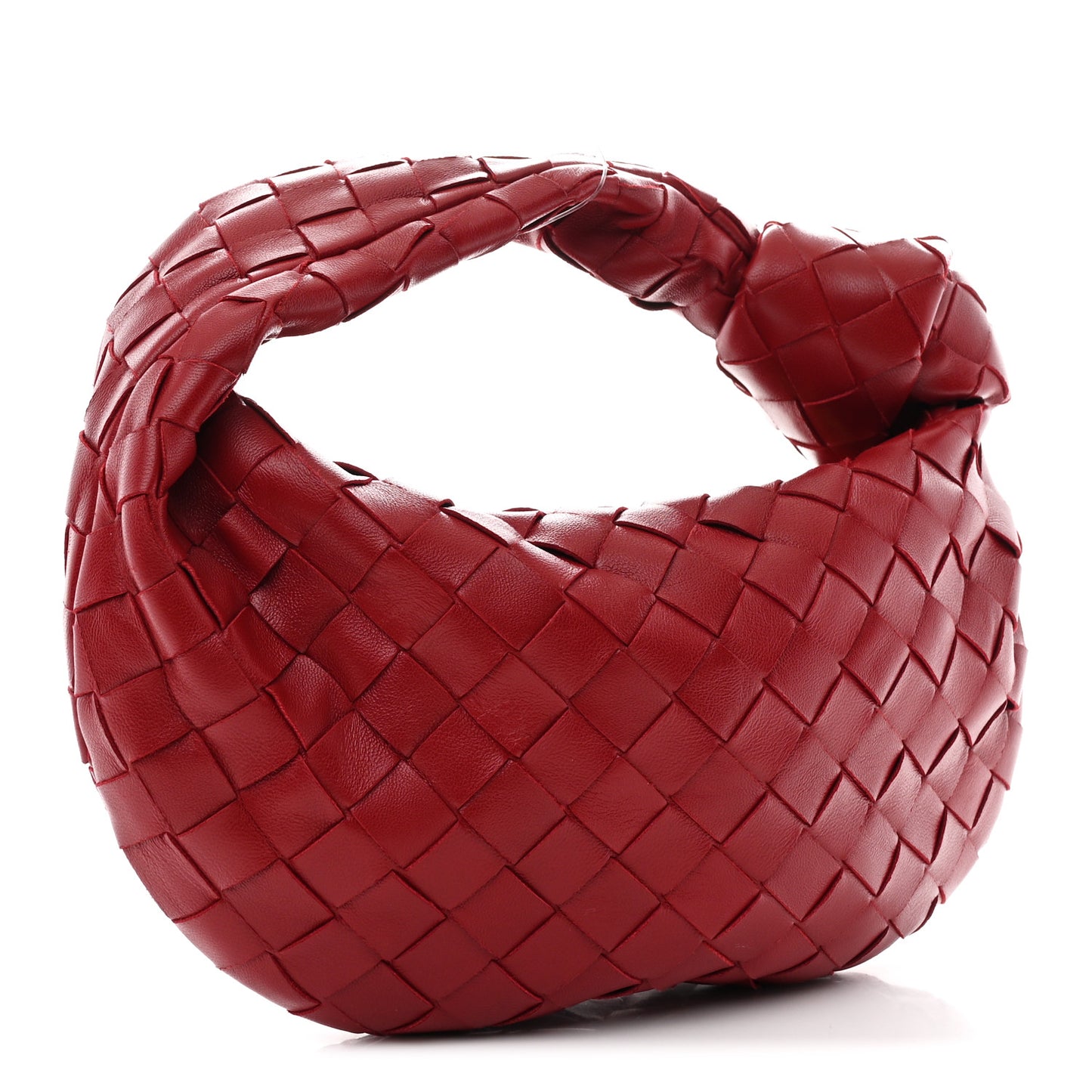 Nappa Intrecciato Mini Jodie Dark Red