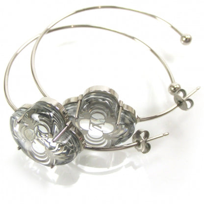 Louis Vuitton A La Folie Hoop Earrings Silver 2 of 4