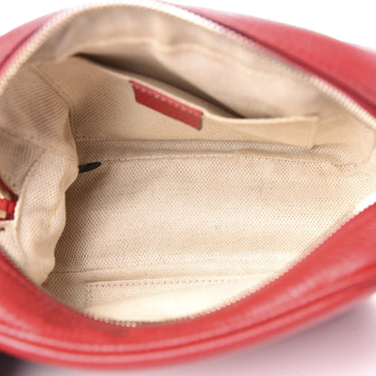 Gucci Pebbled Calfskin Small Soho Disco Bag Tabasco Red 5 of 21