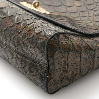 Mulberry Iridescent Nappa Crocodile Embossed Medium Lily Bronze 9 of 9