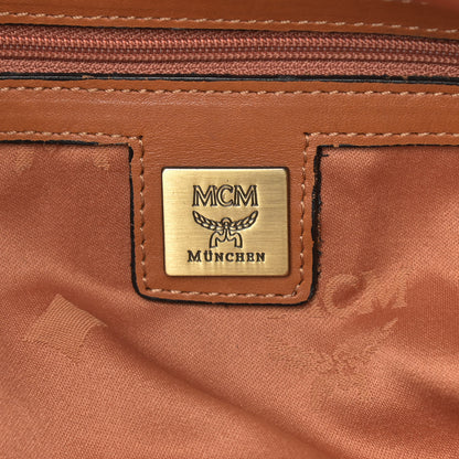 MCM Visetos Pocket Satchel Cognac 6 of 13