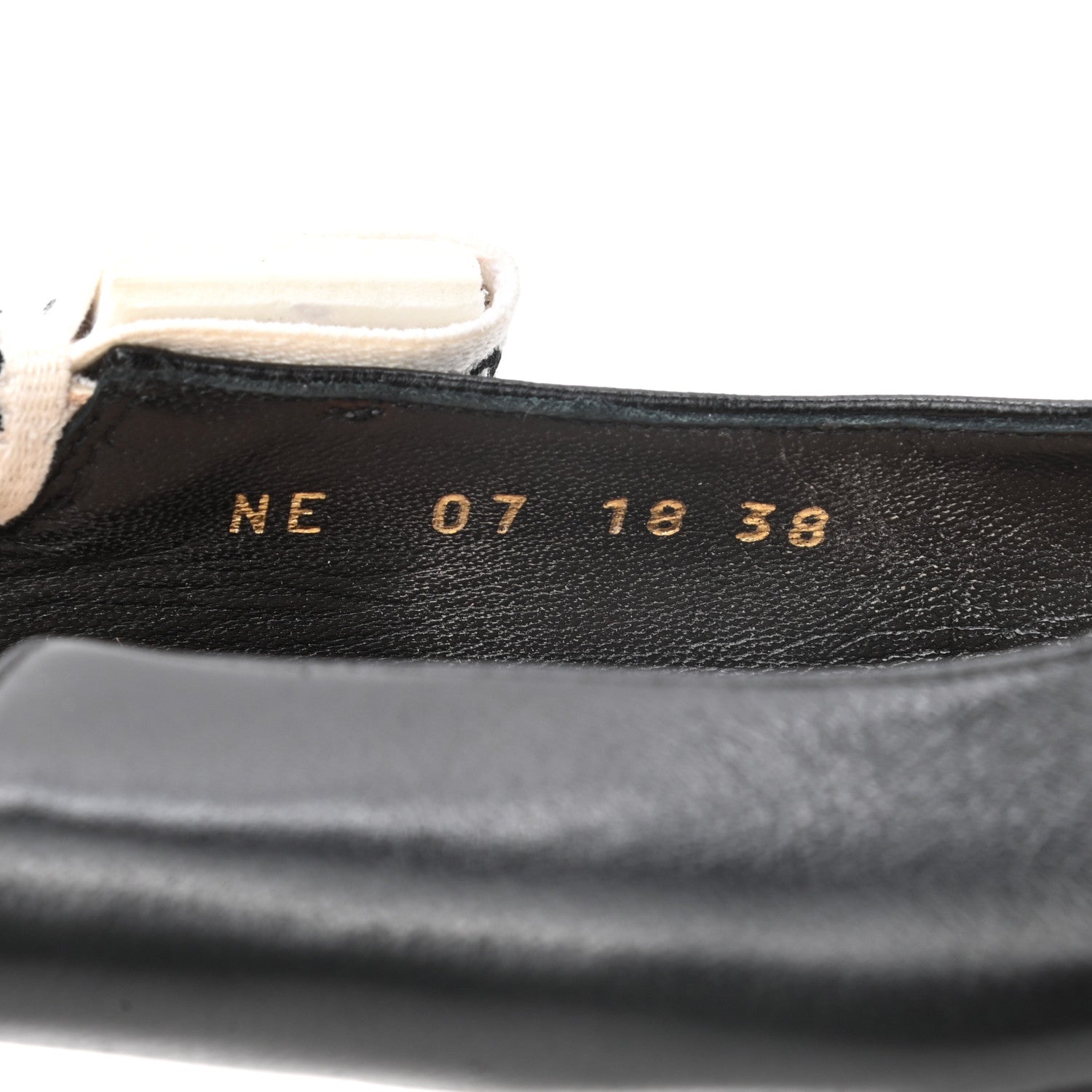 Christian Dior Lambskin Ribbon J'Adior Slingback Ballet Flats 38 Black 7 of 10