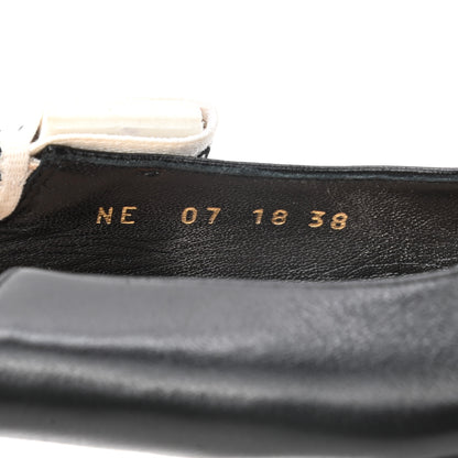 Christian Dior Lambskin Ribbon J'Adior Slingback Ballet Flats 38 Black 7 of 10