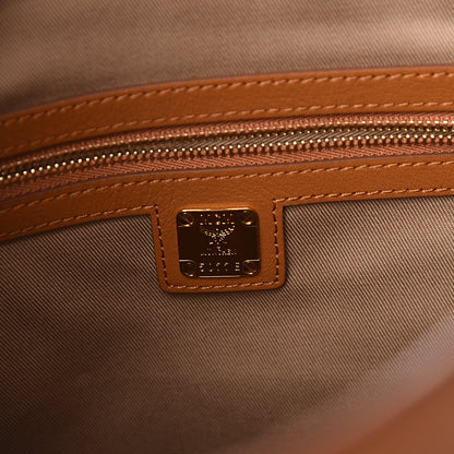 MCM Calfskin Ottomar Monogram Medium Klara Hobo Cognac 5 of 8
