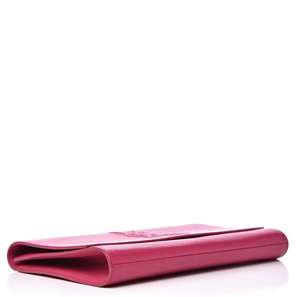 Saint Laurent Goatskin Large Belle De Jour Clutch Fuchsia 3 of 11