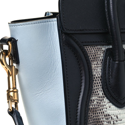 Celine Lizard Smooth Calfskin Nano Tri-Color Luggage Mineral 13 of 13