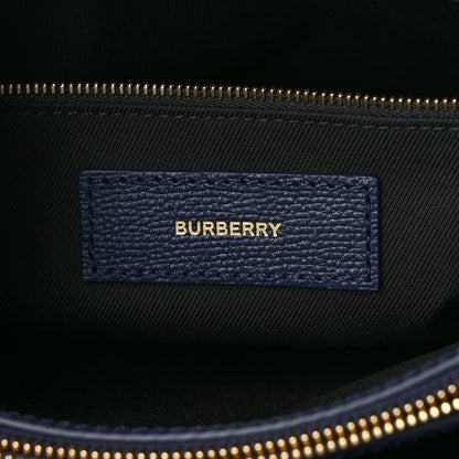 Burberry Grainy Calfskin House Check Small Banner Tote Regency Blue 6 of 10