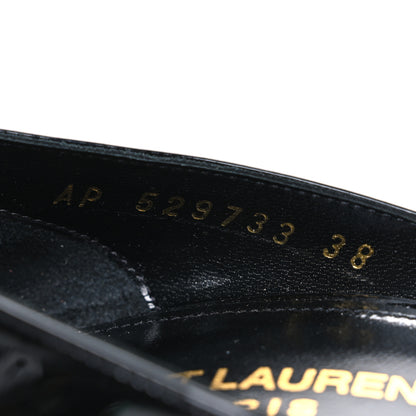 Saint Laurent Patent Calfskin Zoe 105 Pumps 38 Black 10 of 11