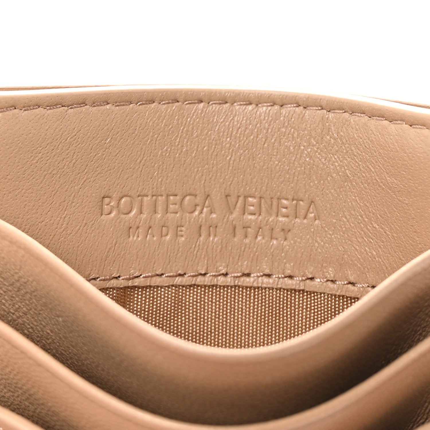 Bottega Veneta Nappa Intrecciato Card Case Camel 12 of 16